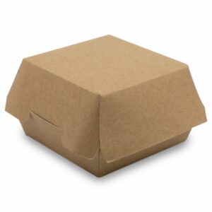 Boîte Burger Carton Kraft Fermé 8.9x10.8cm / 8.9x7cm